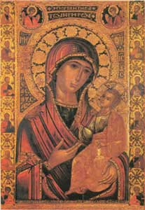 Иверска икона на Пресв. Богородица (нарисувана на Атон от инока Иамвлих Романов и пренесена в Москва през 1648 г.)